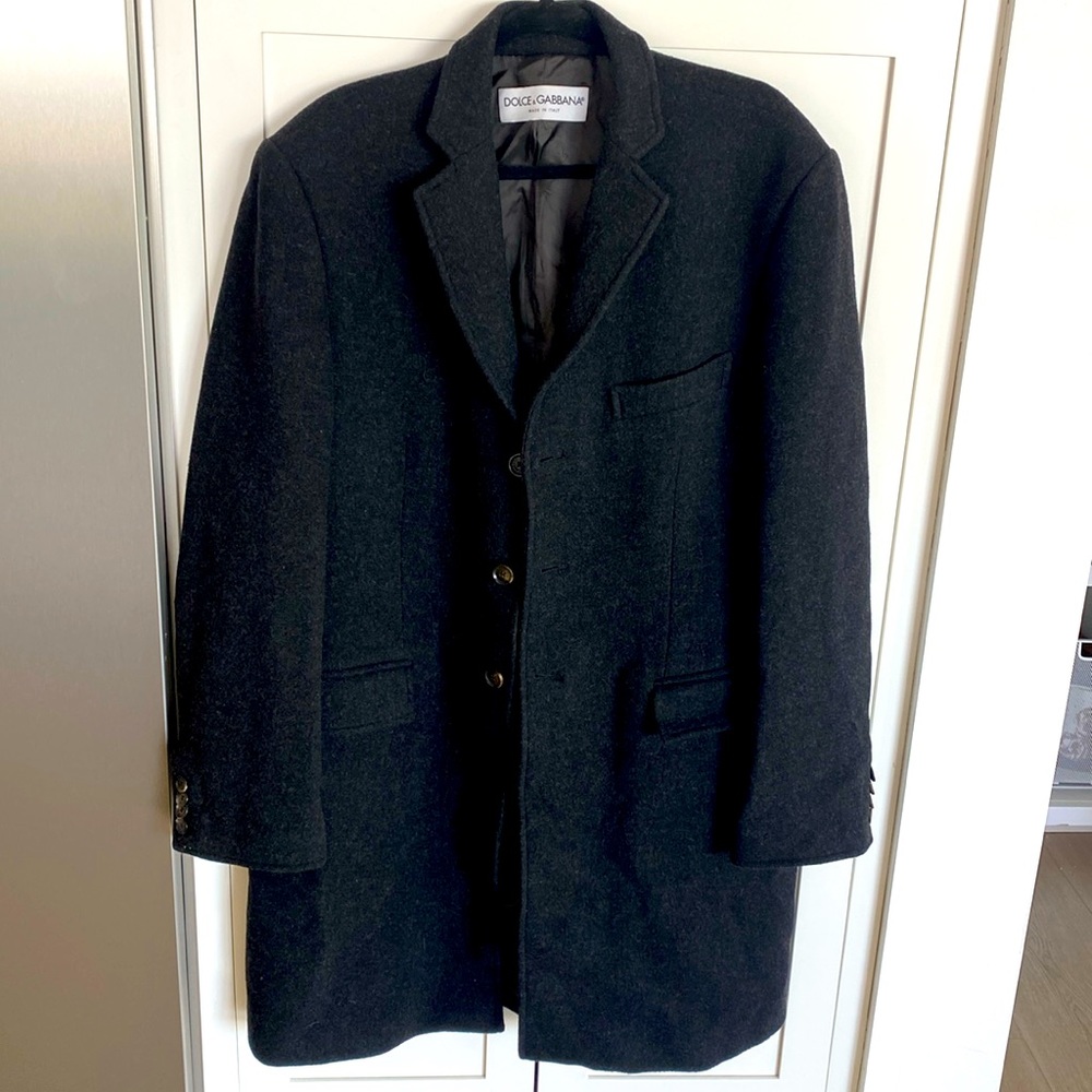 Dolce & Gabbana men’s wool coat size 48